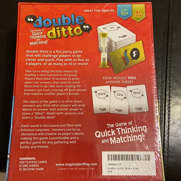 Double Ditto- The game of quick thinking and matching! - Picture 2 of 2